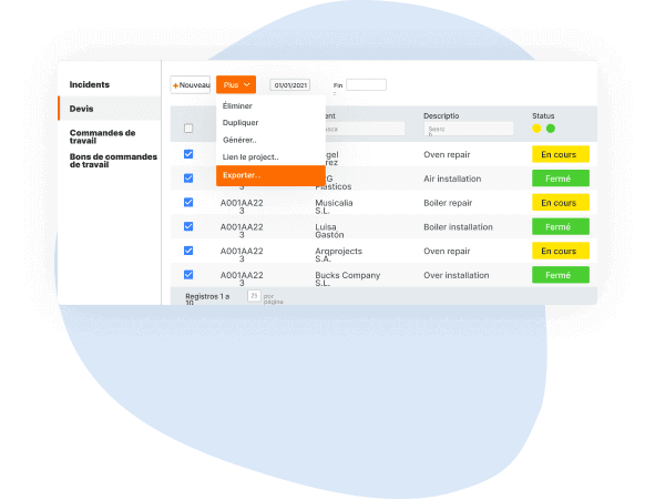 pièces de travail erp remises à neuf erp