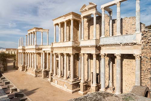 Teatro Romano de Mérida, Extremadura, España.