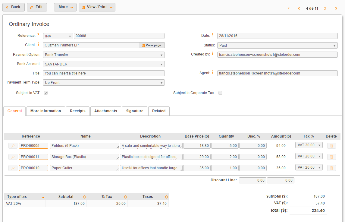 online invoice maker