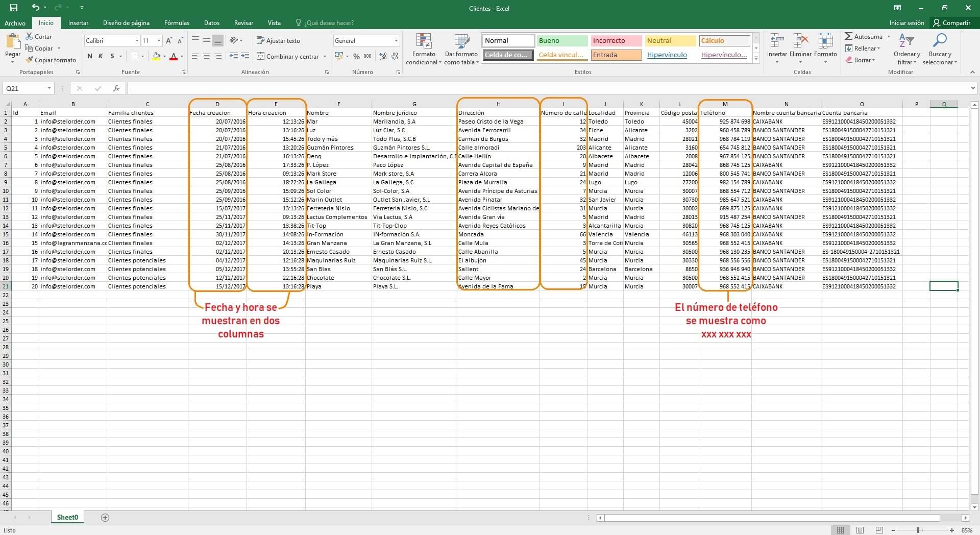 ¿cómo Organizar Y Dar Formato A Datos En Excel Stel Orderemk 5416